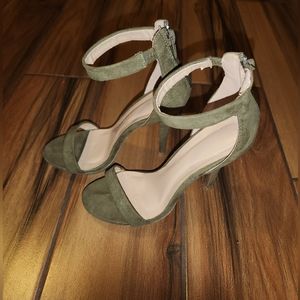 Olive green heels
